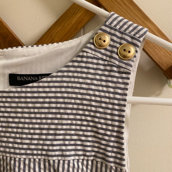 Banana Republic | Blue/White Striped Dress - Picture 3 of 4